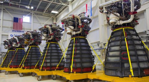 NASA conducts static-fire test of the RS-25 engines to be used for Space Launch System