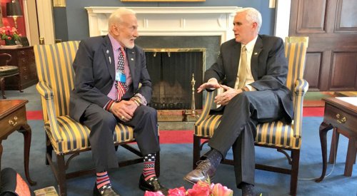 Aldrin: Pence offered few details of space policy in White House meeting