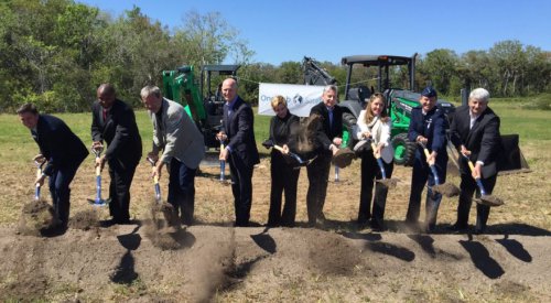 OneWeb breaks ground on a Florida factory that will build thousands of satellites