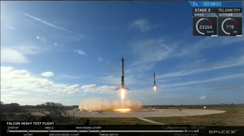 Updated | SpaceX successfully launches Falcon Heavy