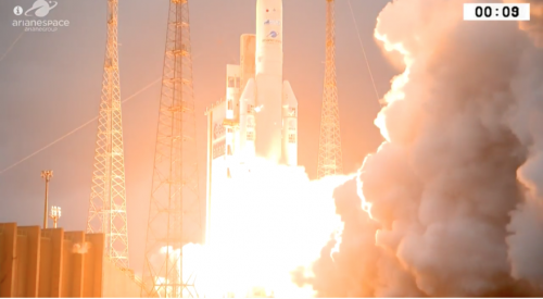 Ariane 5 lofts two long-awaited telecom satellites