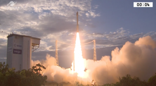 Arianespace Vega launches long-awaited Aeolus wind-mapping satellite