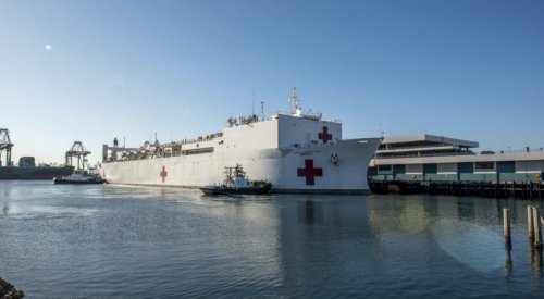 U.S. Space Command provides extra bandwidth to USNS Mercy hospital ship
